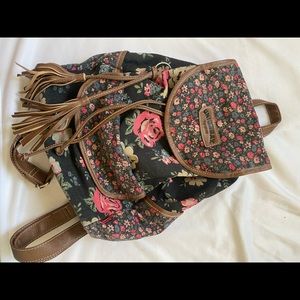 Mini floral backpack